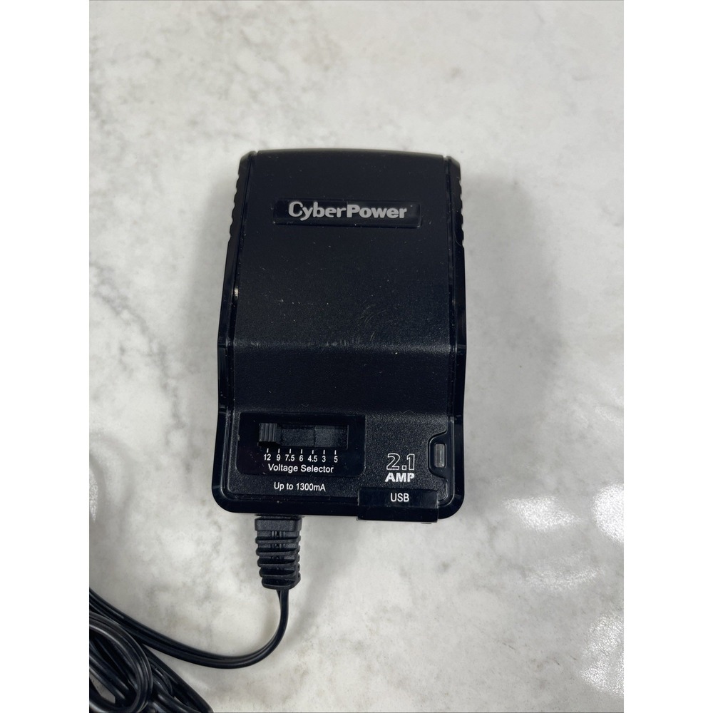 CyberPower CAU1100 AC/DC Adapter Voltage Selector 3-9V 2.1mm 4 ft